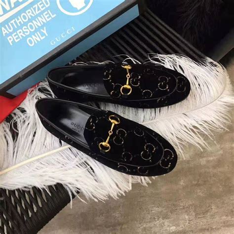 gucci velvet bow sneakers|Gucci jordaan loafer fur.